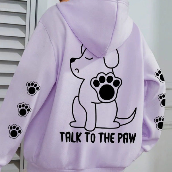 Hoodie for women with playful animal pattern and comfortable fit Lune London