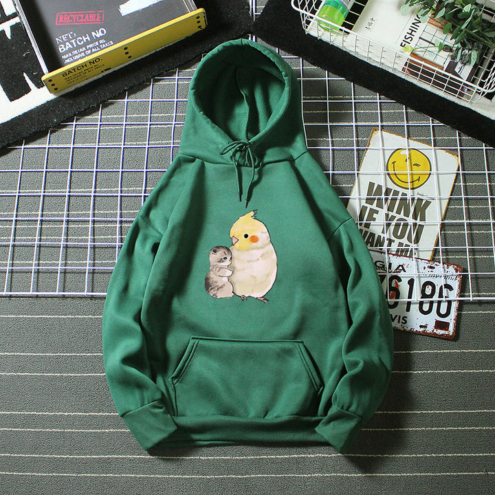 Ladies hoodie with animal motif Chic & Stil