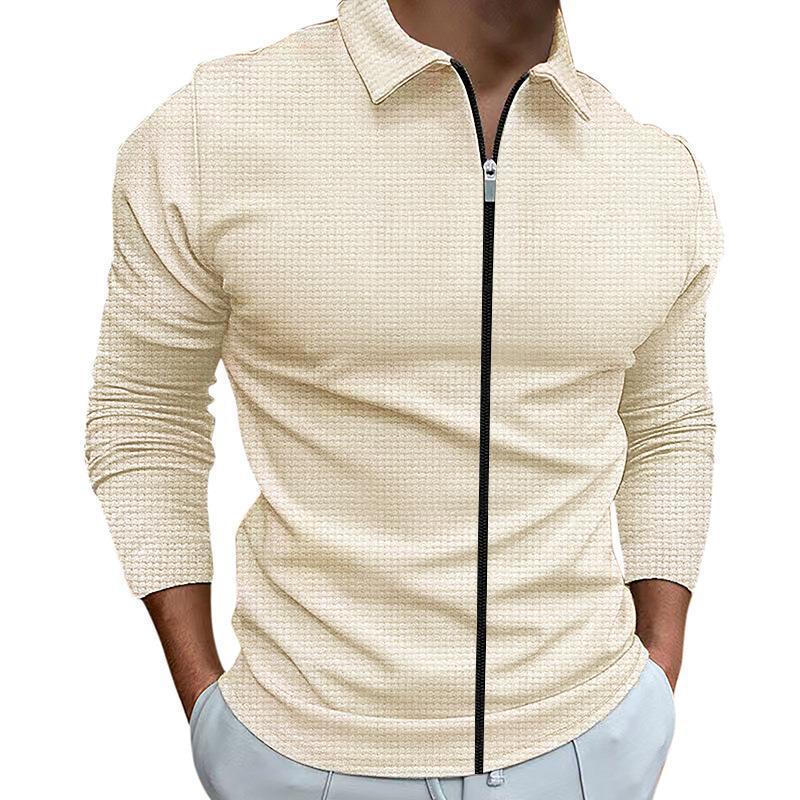 Men's long sleeve sports shirt with zipper Lune London