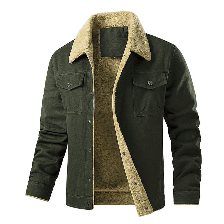 Men's Insulated Utility Jacket with Teddy Lining Chic Und Stil