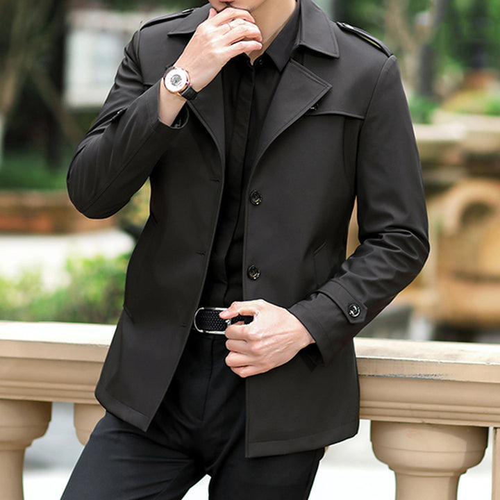 Elegant trench coat for men with practical cut and stylish details Amarae