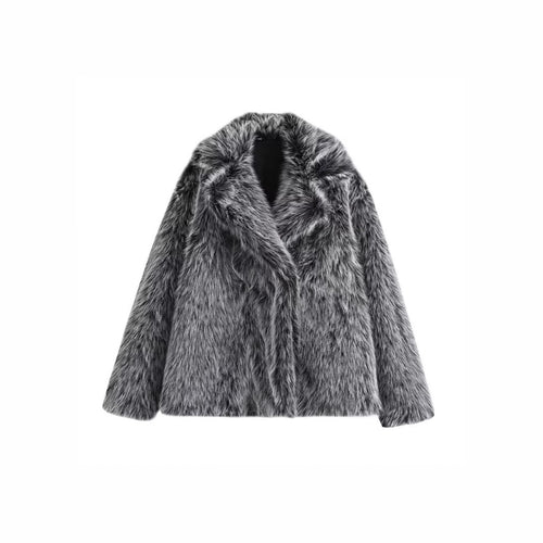 Women faux fur coat glam Amarae