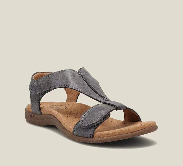 Comfortable strap sandals for ladies with elastic inserts Lune London