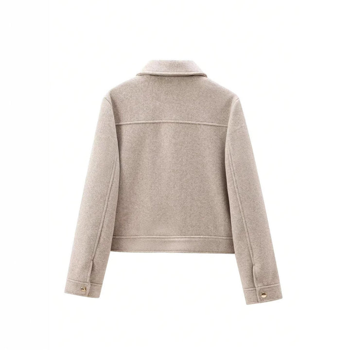 Elegant wool jacket for women with practical flap pockets and high-quality zipper Lune London