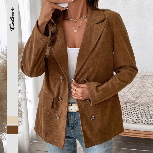 Fashionable corduroy blazer for ladies with elegant cut Amarae