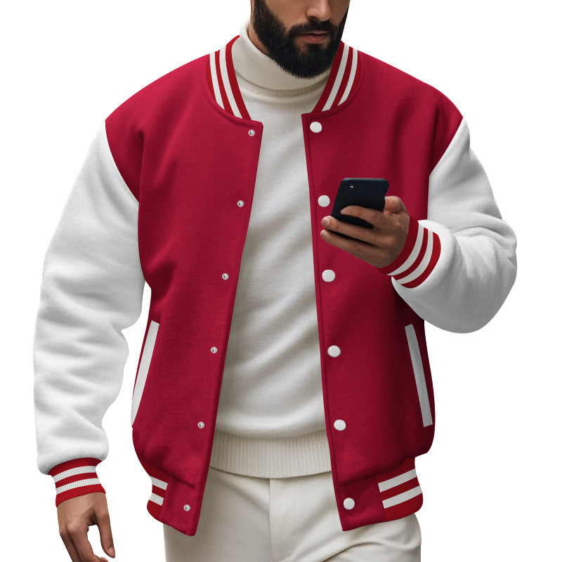 Casual bomber jacket for men with contrasting sleeves and a classic fit Lune London