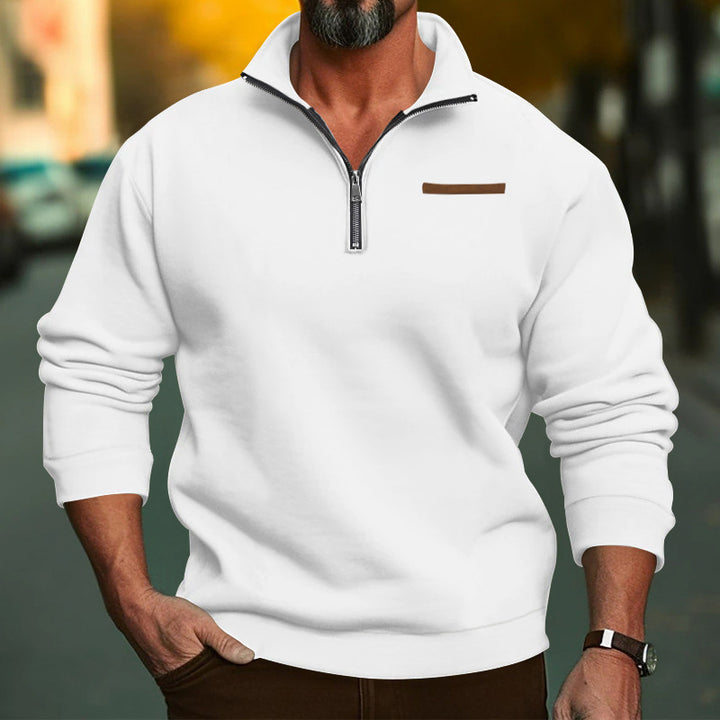 Men's Fleece Zip Sweatshirt Lune London