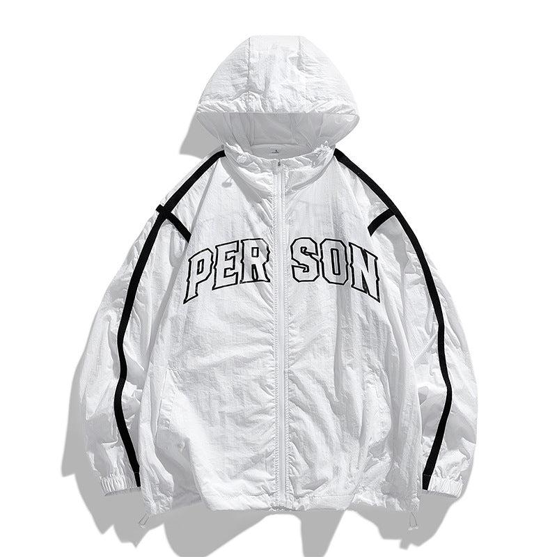 Casual windbreaker jacket for men with adjustable hood Amarae