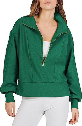 Women's sweatshirt with short zip Amarae