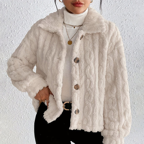 Ladies quilted plush with high collar Amarae