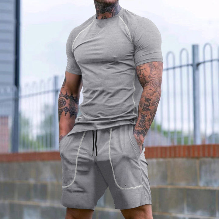 Men's Short Sleeve Sports T-Shirt and Comfortable Shorts Set Lune London