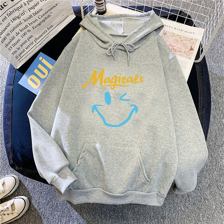 Women's hoodie with casual smiley design Chic & Stil