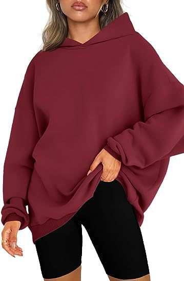 Oversized hoodie for women in soft sweatshirt material with dropped shoulders Lune London