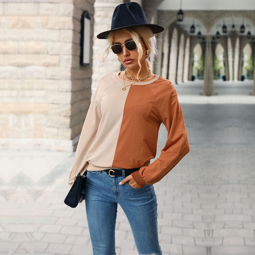 Sweat-shirt féminin à la mode avec un design tendance en color block Chic & Stil