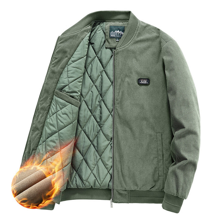 Men's bomber jacket with insulating lining and practical high collar Lune London