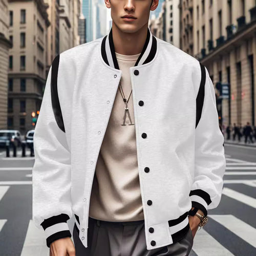 Stylish bomber jacket for men with contrasting details Amarae