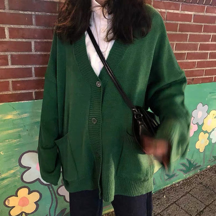 Cardigan confortable pour femmes avec une coupe décontractée et des épaules basses Chic & Stil