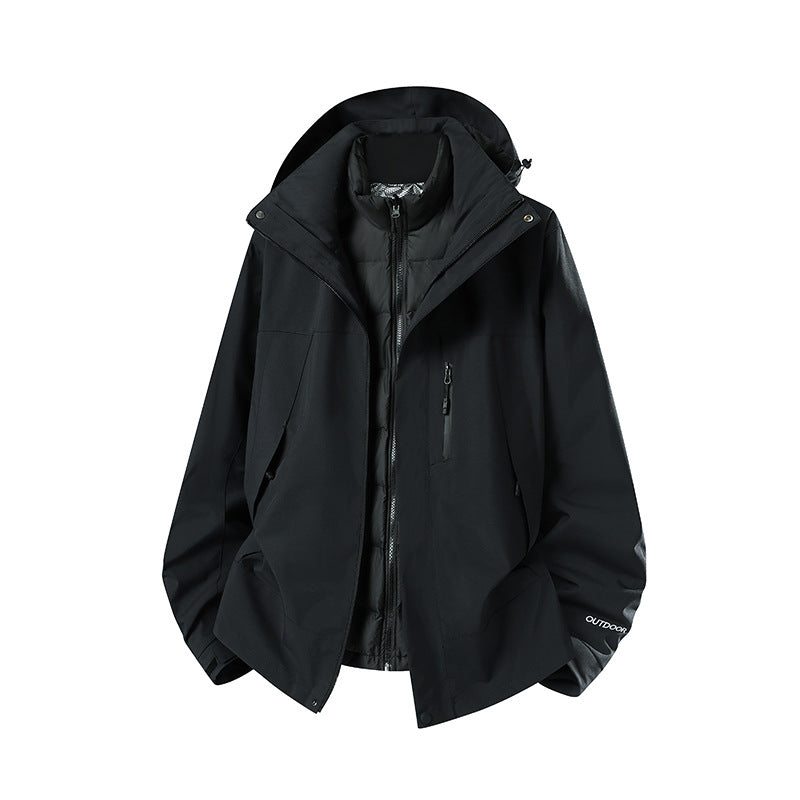 Women's Two-Piece Softshell Parka with Removable Quilted Inner Jacket Amarae