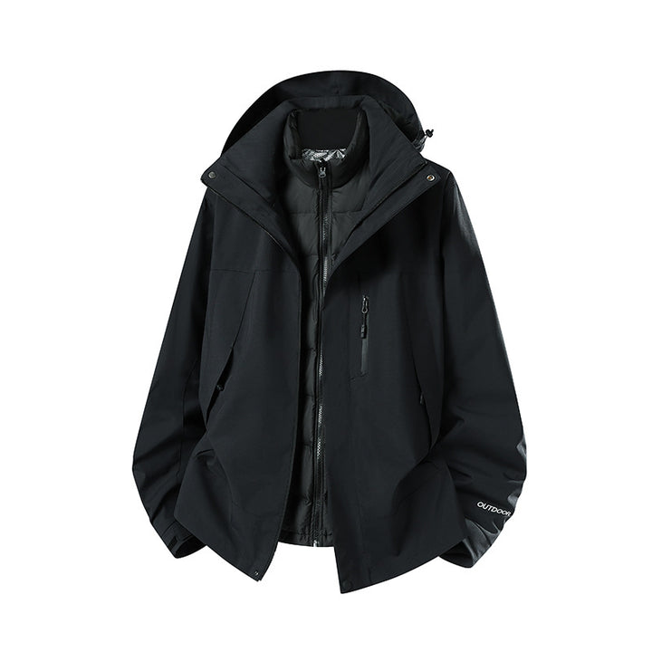 Women's Two-Piece Softshell Parka with Removable Quilted Inner Jacket Amarae