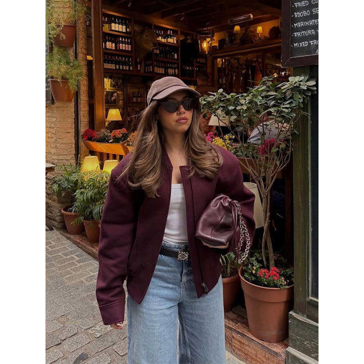 Ladies stylish bomber jacket made of high-quality material Lune London