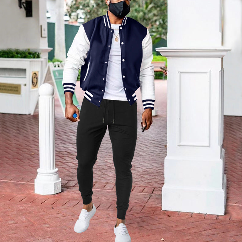 Sport college jacket for men with high-quality materials and elastic cuffs Lune London