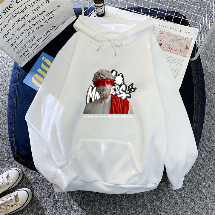 Women’s hoodie with modern graphic print and inspiring lettering Chic & Stil