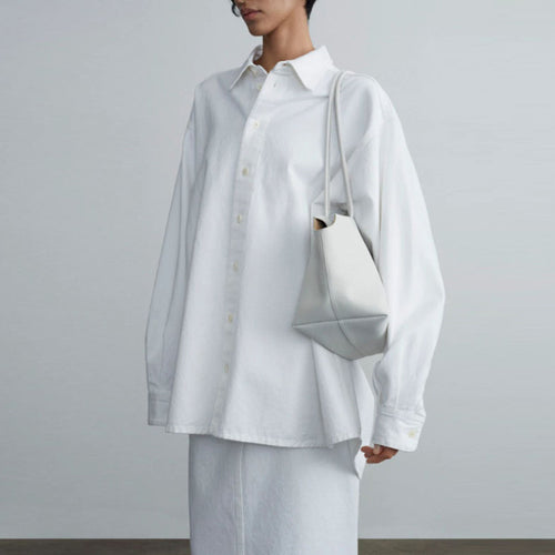 Chemisier oversize pour femmes en mélange de coton de haute qualité Chic & Stil