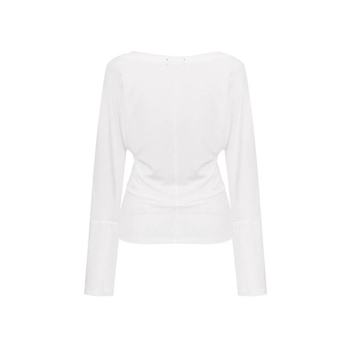 Women's Layered Long Sleeve Shirt with Integrated Halter Neck and Vintage Graphic Amarae