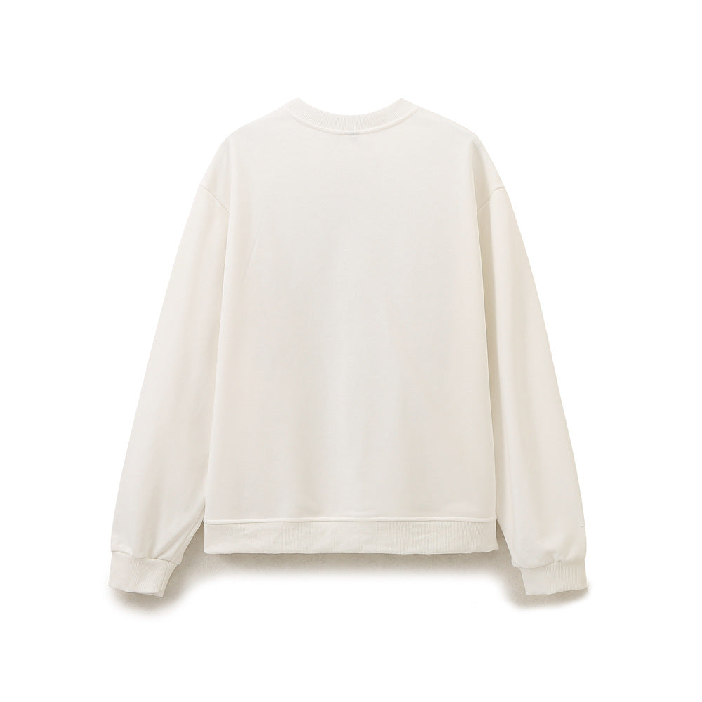 Women's sweatshirt with graphic print and high collar Lune London