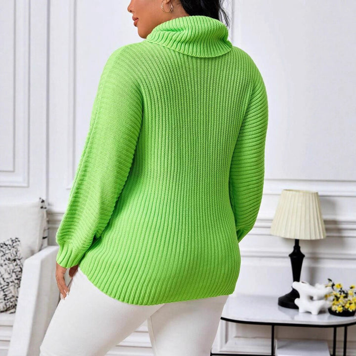 Chunky knit turtleneck sweater for women Lune London