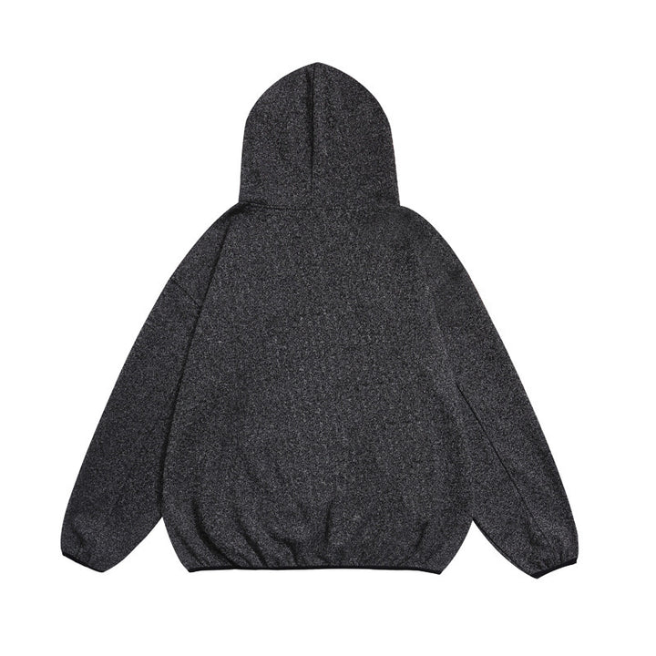 Unisex Cozy Oversized Hoodie with Elastic Hem and Half Zipper Amarae