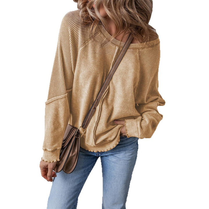 Pull femme décontracté avec décolleté large Lune London