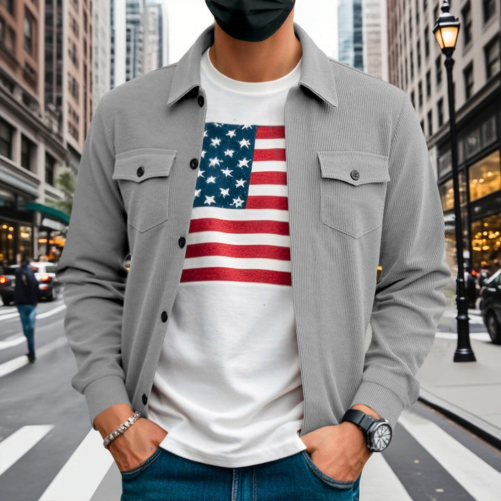 Casual shirt jacket for men with structured design Lune London