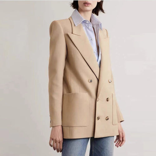 Blazer coordonné double pour femmes Chic & Stil