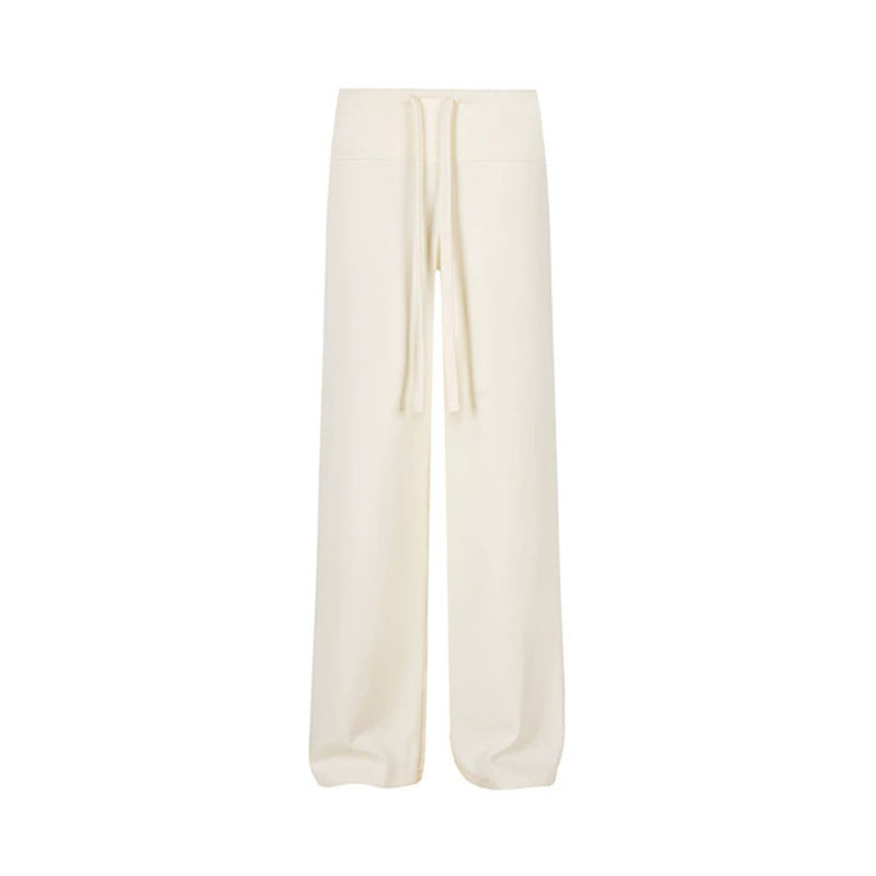 Women's Palazzo Fleece Pants with High Comfort Waistband and Flowing Wide-Leg Cut Amarae