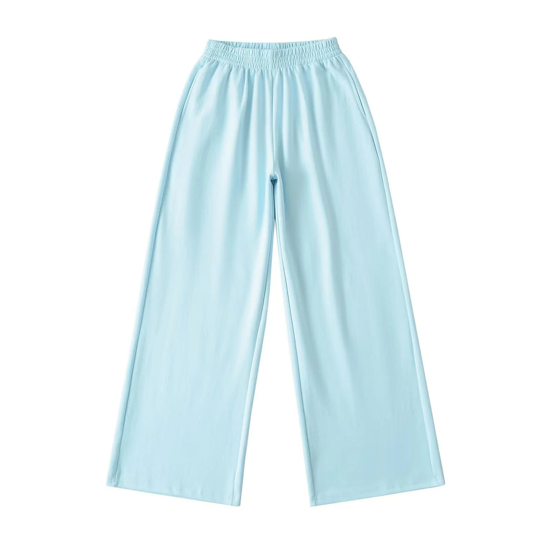 Wide jersey pants for women with elastic waist Lune London