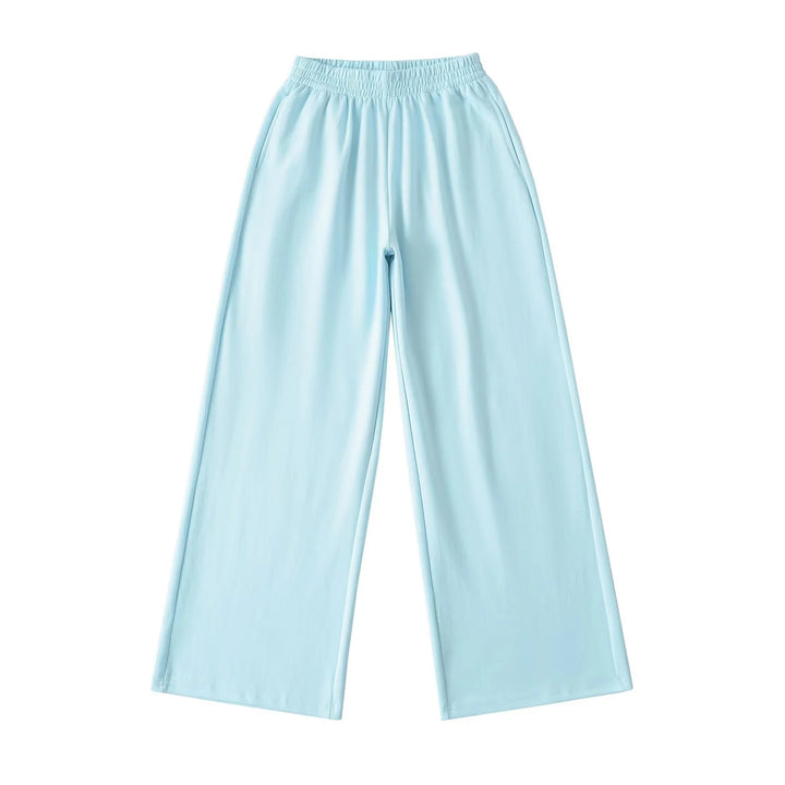 Wide jersey pants for women with elastic waist Lune London