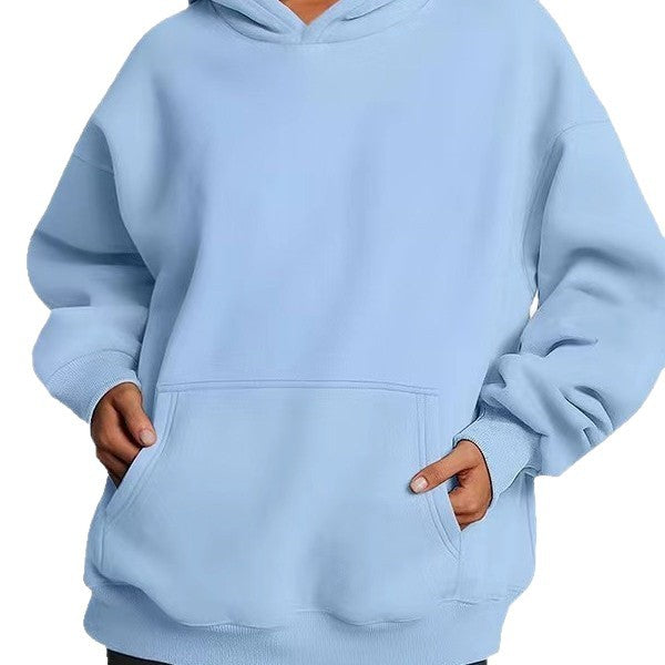 Women's oversized hoodie with practical kangaroo pockets and soft inner lining Chic & Stil