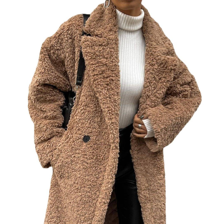 Teddy plush jacket for women with oversized elegant design Lune London