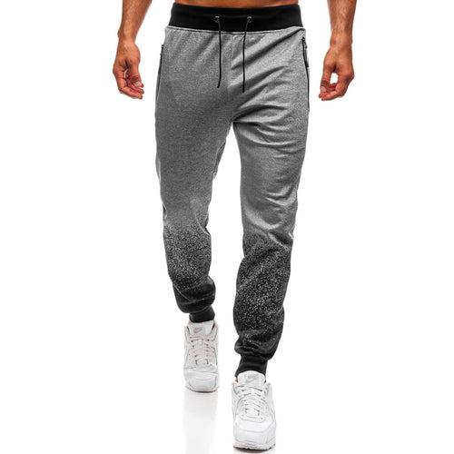 Men's sporty jogger pants with refined color gradient and practical zippered pockets Amarae