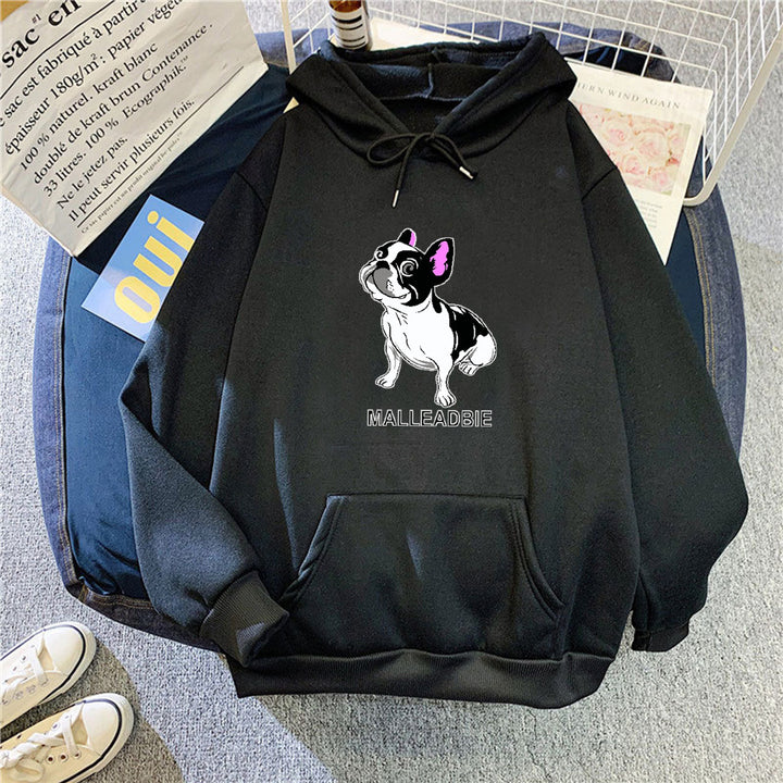 Women's hoodie with creative French Bulldog design Chic & Style