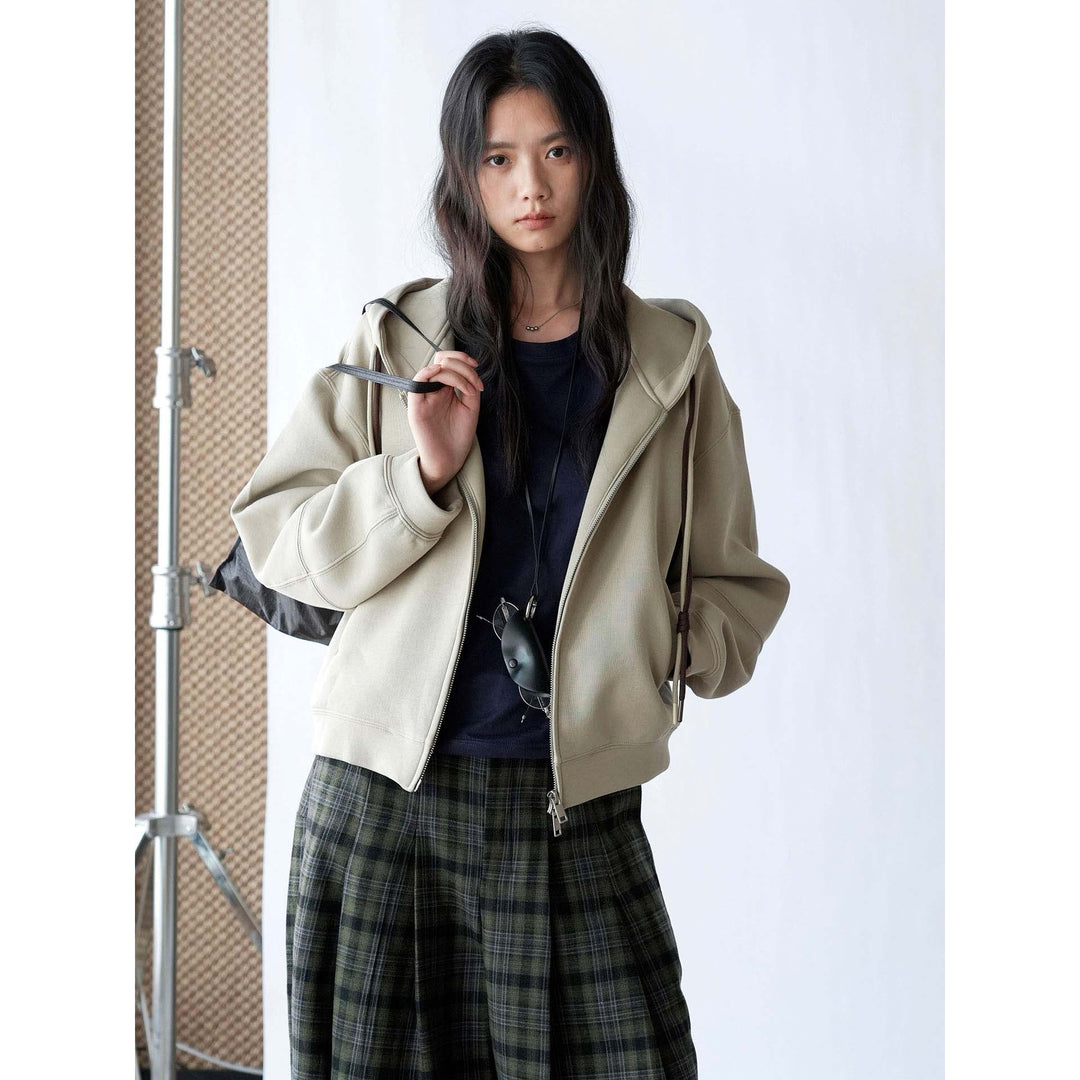 Women Oversize Zip Hoodie made of French Terry with Raglan Sleeves Amarae
