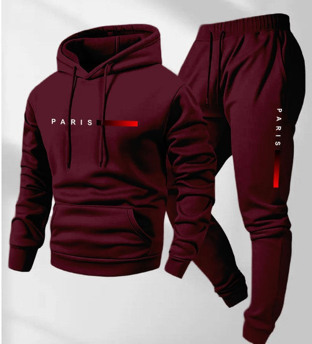 Women’s hoodie and jogging pants set with modern Paris design Chic & Stil