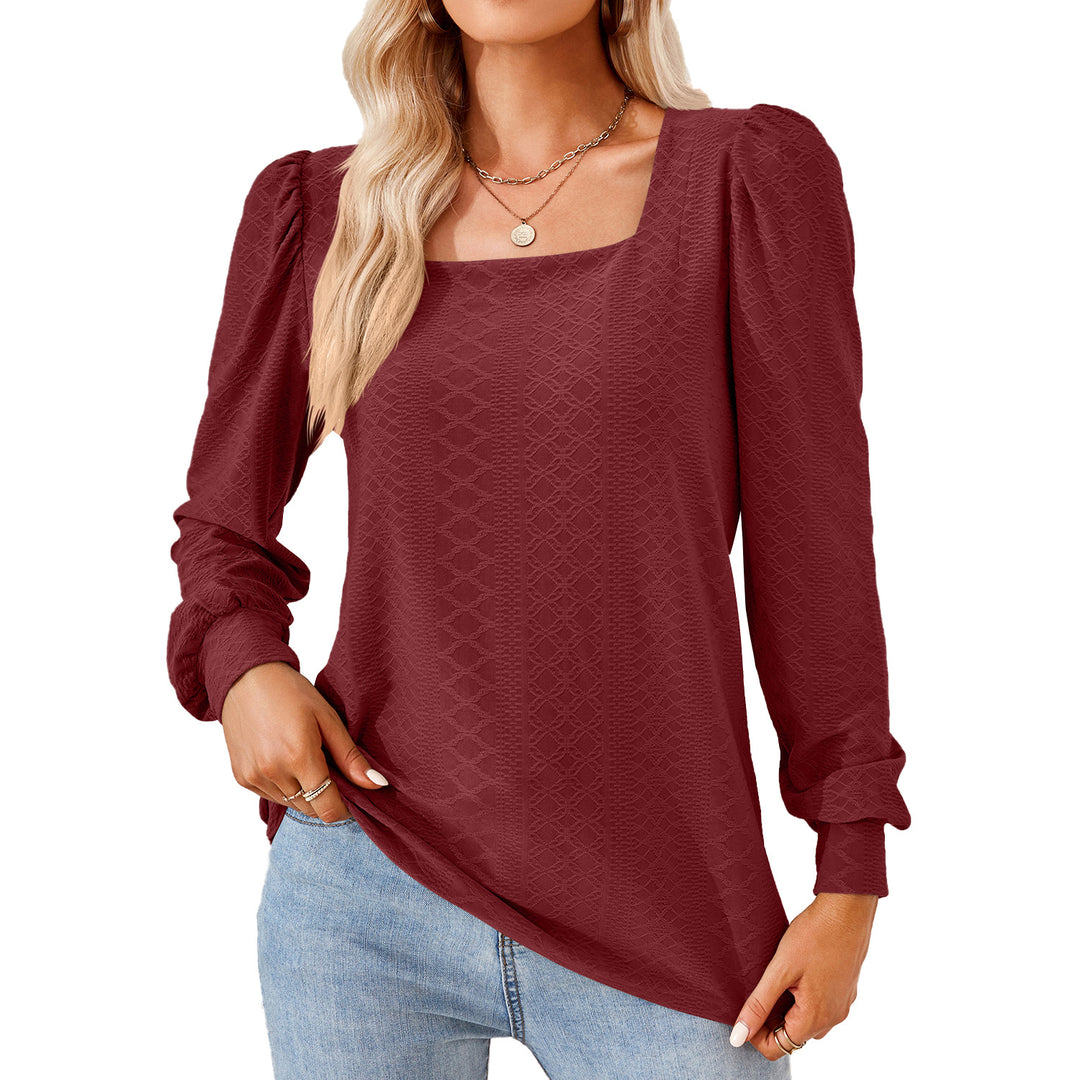 Ladies Light Blouse with Elegant Puff Sleeves and a Structured Design Lune London