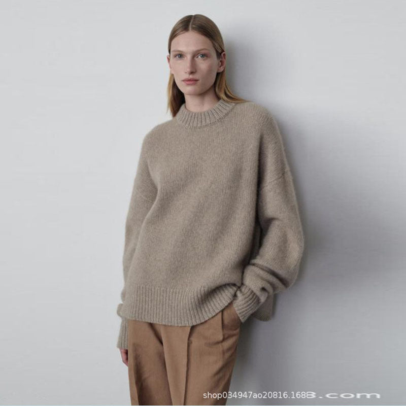 Pull en tricot chunky à la mode pour femmes avec des manches surdimensionnées Chic & Stil