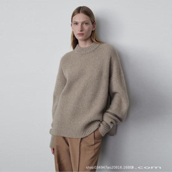Pull en tricot chunky à la mode pour femmes avec des manches surdimensionnées Chic & Stil