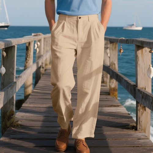 Men's elegant casual trousers with side pockets Amarae