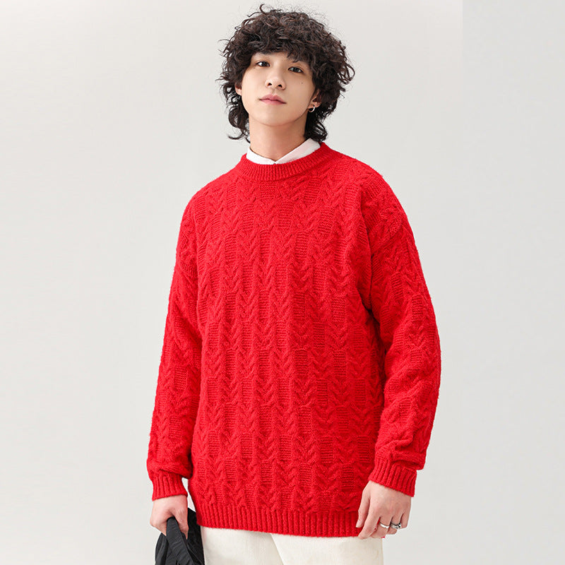 Chunky knit sweater for men with classic pattern Lune London