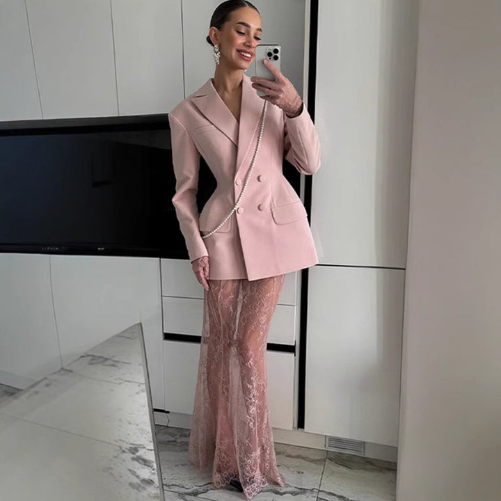 Elegant women's double-breasted blazer Lune London