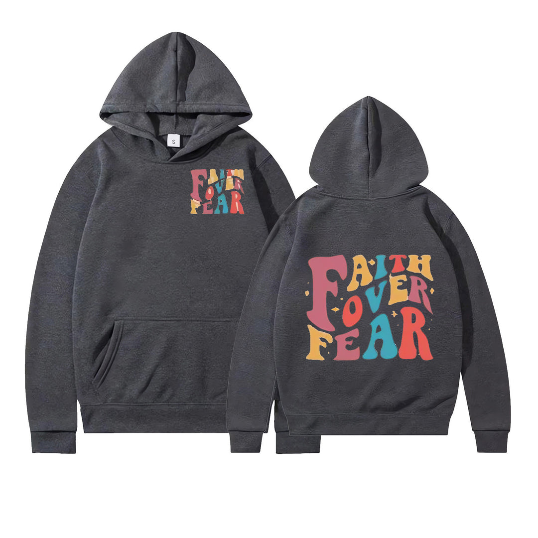 Women's Hoodie with Motivational Graphic Details Chic & Stil